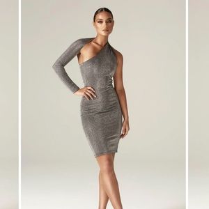 Alieva dress, size small, bronze colour.